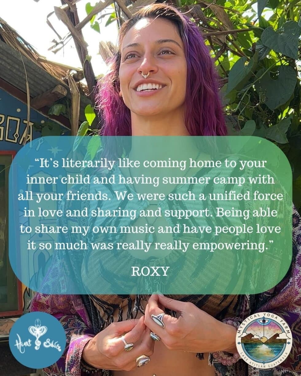 Roxy at HeartSong Gathering: “It’s literally like coming home to your inner child and having summer camp with all your friends.”